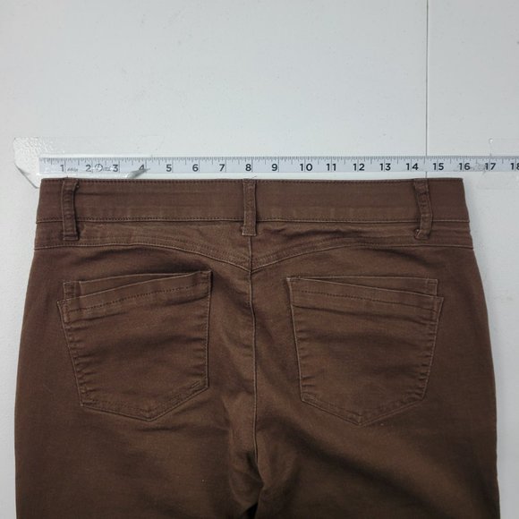 Democracy Ab Technology pants jeans size 10 brown slim skinny 1621 womens 32x26 - Picture 5 of 12